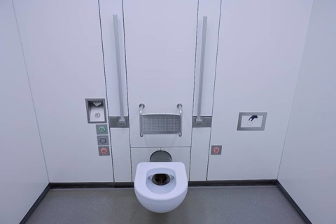 Public toilet, Kurfürstendamm, Charlottenburg, Berlin, Germany, Europe