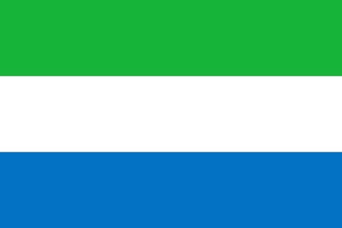 Flag of Sierra Leone, Vector illustration