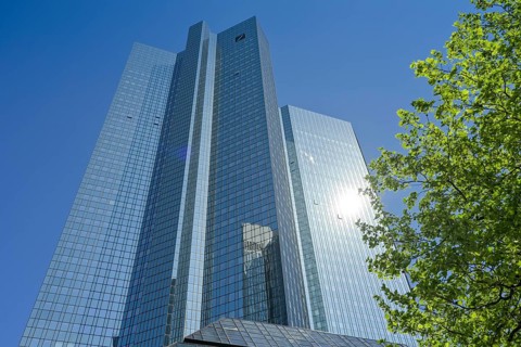 Deutsche Bank, Head Office, Deutsche Bank Towers, Taunusanlage, Frankfurt am Main, Hesse, Germany,