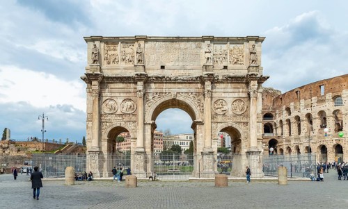 A picture of the Arch of Constantine
