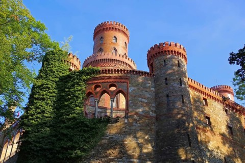 Kamieniec Zabkowicki Castle, Kamieniec Zabkowicki Castle palace, Silesia in Poland