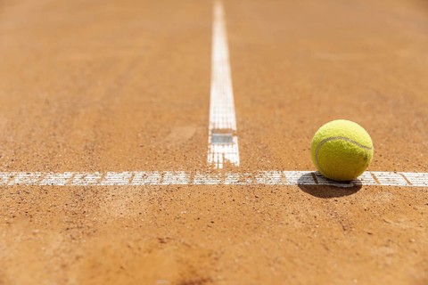 Close up tennis ball court ground. Resolution and high quality beautiful photo