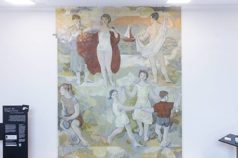 The partial uncovering of the early work in the Deutsches Hygiene-Museum has been completed In the