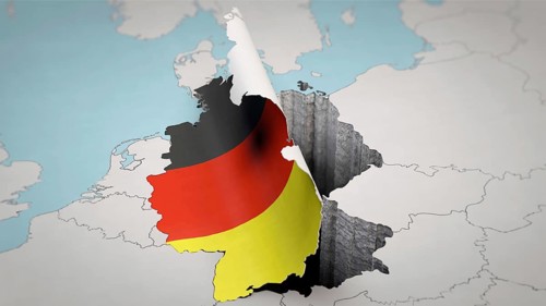Symbolic image on the subject of abyss, descent, decline, ruin, etc. Germany