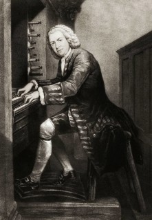 Johann Sebastian Bach, 1685, 1750, German composer, digital edited