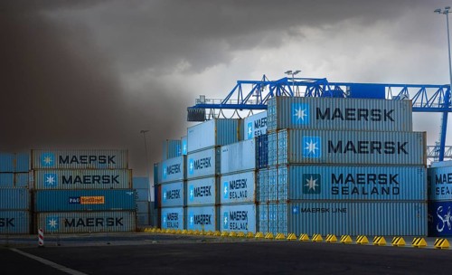 Stormy skies over P&O and Maersk containers