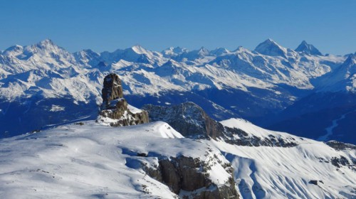 Stunning view from The Diablerets Glacier