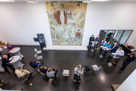 The partial uncovering of the early work in the Deutsches Hygiene-Museum has been completed In the