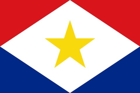 Flag of Saba, Vector illustration