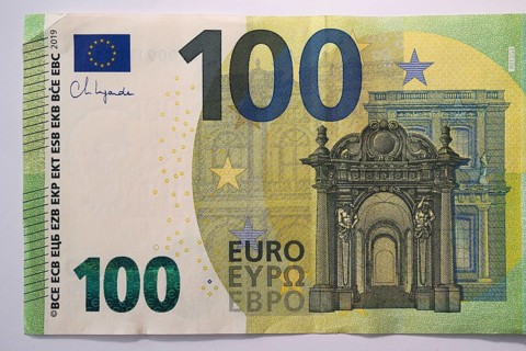 Symbol photo for cash, 100 euro note, North Rhine-Westphalia, Germany, Europe