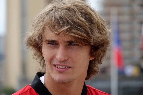 Portrait of German tennis player Alexander Zverev in an interview, Rolex Monte-Carlo Masters,