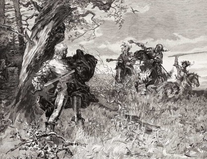 Death of Florian Geyer von Giebelstadt, German Peasants' War, 1525