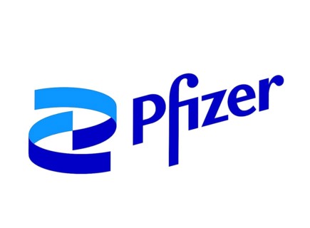 Nach links gedreht, Pfizer Medical Logos, Logo