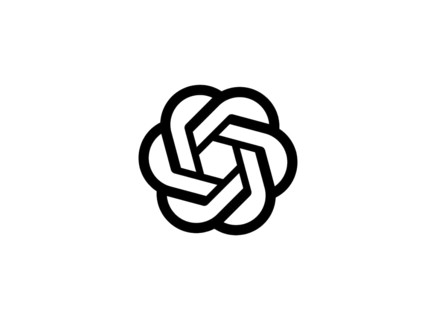 Rotated to left, ChatGPT Logo, Software, Logo