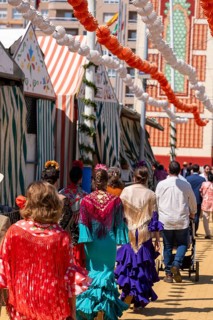 April Fair in the city of Seville, a tradition that takes place every year in the Andalusian