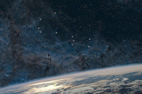 Piscis Austrinus star constellation, Night sky, Cluster of stars, Deep space, Southern Fish