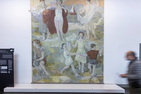 The partial uncovering of the early work in the Deutsches Hygiene-Museum has been completed In the