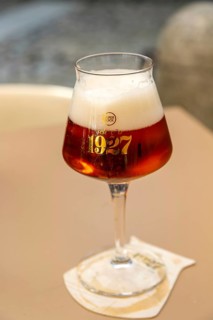 Close upon glass of Super Bock 1927 Indian Pale Ale IPA beer, Portugal, Europe