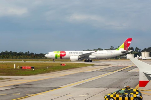 TAP Air Portugal Airbus A330-941 plane, Aeroporto Francisco Sa Carneiro, Porto airport, Portugal,