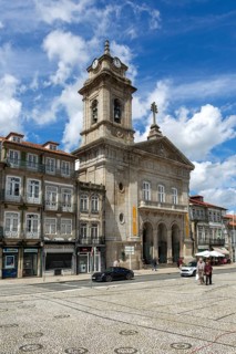 Basilica church of Saint Peter, Largo do Toural, Toural square, city of Guimaraes, northern