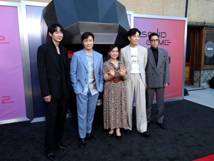 Park Sung Hoon, Lee Byung-hun, Kang Ae-shim, Lee Jung-jae and Choi Seung-hyun at Netflix's 'Squid