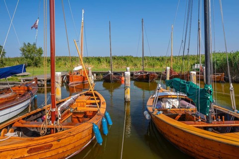 Harbour of Althagen, Ahrenshoop, Fisch-Darß-Zingst peninsula, Mecklenburg-Western Pomerania,