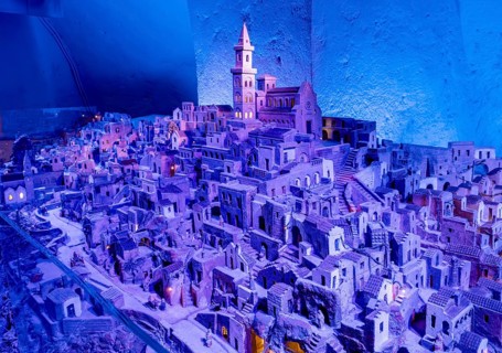 Sassi in miniature model, Matera, Basilicata, Italy, Europe