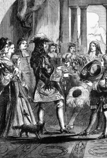 James II of England, James II, (14 October 1633 to 16 September 1701) takes leave of Louis XIV,