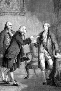 The presentation of John Adams, the appointed first American ambassador to Great Britain, to King