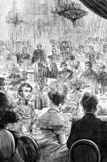 A banquet for the Emperor of Russia, the King of Prussia etc. at the Guildhall, London, England,