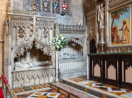 Tombs of Bishop Salley, d.1516, Sir Maurice Berkeley d 1464, Church of Saint Mark, Bristol,