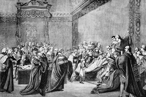 The collapse of the House of Lords under William Pitt the Elder, a British Whig statesman and Prime