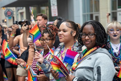Detroit, Michigan USA - 8 June 2025 - Gay, lesbian, bisexual, and transgender activists and their