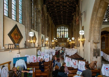 Knife Crime Awareness Week ‘Empty Shirts, Lost Childhoods' exhibition, Lord Mayor's Chapel, Bristol