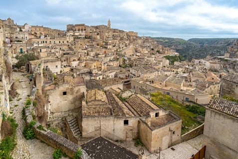 View of Matera, Sasso Caveoso, Basilicata, Italy, Europe