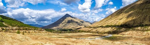 Panorama of Beinn Dorain, Bridge of Orchy, Highlands, Scotland, UK