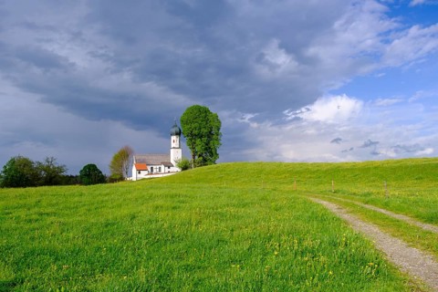 Oberbuchen, near Bad Heilbrunn, Upper Bavaria, Bavaria, Germany, Europe