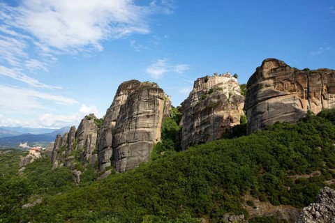 Meteora Rocks and Monasteries, Kalambaka, Thessaly, Greece, Europe