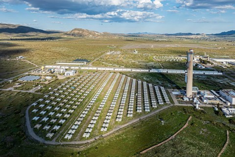 Plataforma Solar de Almaria, solar park, research facility in the Tabernas desert, Andalusia,