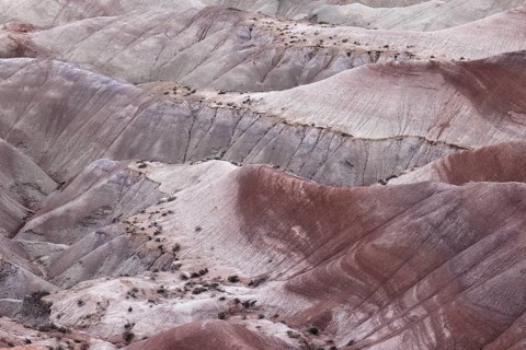 Colorful deposits of the Chinle Formation exposed at Little Painted Desert County Park near