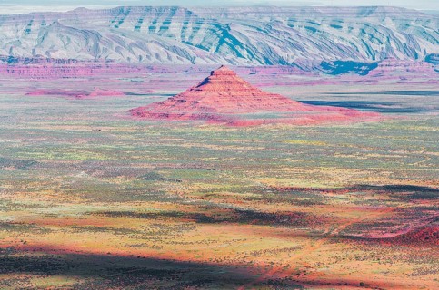 Valley of the Gods, elevated view, Utah, USA, North America