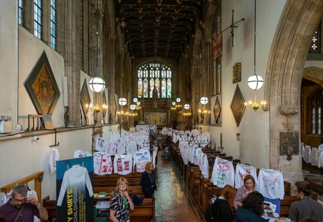 Knife Crime Awareness Week ‘Empty Shirts, Lost Childhoods' exhibition, Lord Mayor's Chapel, Bristol