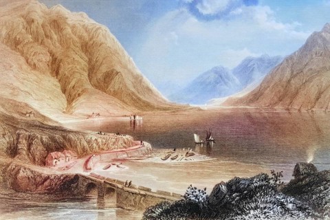 Leenane, Connemara, Ireland, from the Landscape and Antiquities of Ireland, 1841, digital