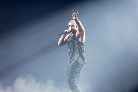 Rapper Drake (Aubrey Drake Graham) live in the Mercedes-Benz Arena in Berlin on 9 March 2017