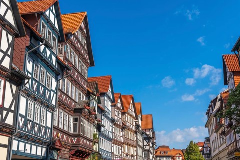 Bad Sooden, Allendorf, Allendorf district, historic old town with numerous half-timbered houses