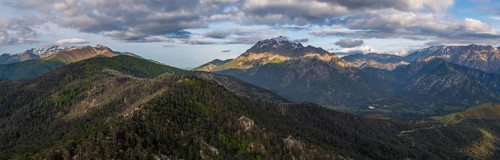 Morning atmosphere, mountain landscape, Parc naturel régional de Corse, Corsica, France, Europe