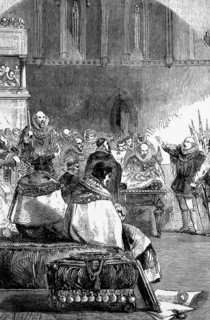 The trial of Thomas Howard, 4th Duke of Norfolk (1536-1572), an English nobleman who was imprisoned