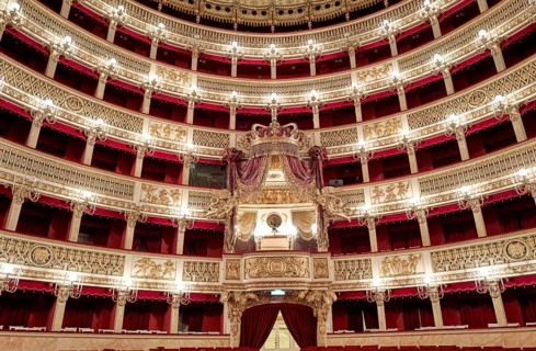 Naples Campania Italy. The Real Teatro di San Carlo (Royal Theatre of Saint Charles)