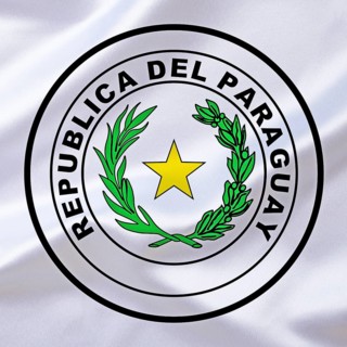 The coat of arms of Paraguay, country in South America, Studio