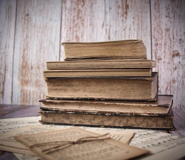 Pile of old books